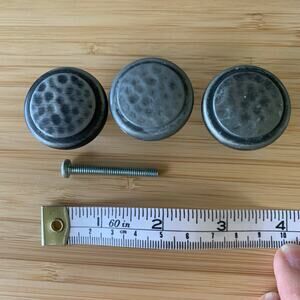Amerock Kitchen Cabinet Knob Hammererd Round Head 1 1/4" diameter Lot 21